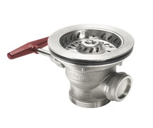 Krowne 22-851 Royal Series Stainless Steel 3-1/2" Rotary Drain Valve with Short Handle