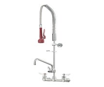 Krowne DX-109 Diamond Series 8" Center Wall-Mount Pre-Rinse with 12" Add-On Faucet