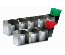 San Jamar L1014 - Lid Organizer, Three Compartment