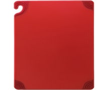 Restaurant Cutting Board - Saf-T-Grip 12"Wx18"D, Individual Board, Red