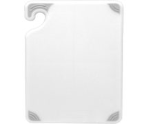 Restaurant Cutting Board - Saf-T-Grip 12"Wx18"D, Individual Board, White