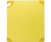 Restaurant Cutting Board - Saf-T-Grip 12"Wx18"D, Individual Board, Yellow