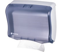 San Jamar T1755TBL Ultrafold Fusion C-Fold/Multifold Paper Towel Dispenser, Artic Blue