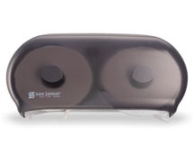 San Jamar R3600TBK Classic Versatwin Bath Tissue Dispenser, Black Pearl