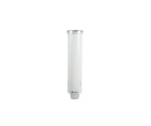 San Jamar C4160 Small Pull-Type Water Cup Dispenser - Cone 3-4 1/2 Oz, Flat 3-5 Oz, White