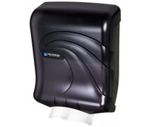San Jamar T1700TBK UltraFold Classic C-Fold/Multi-Fold Paper Towel Dispenser, Black