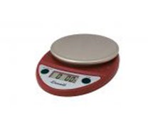 Escali SCDGP11RD NSF Listed Round Professional Digital Scale 11 lb / 5 KG Red