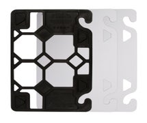 San Jamar CBQGSK1218 QuadGrip Starter Kit, Black Frame/Two Boards, 12"x18"