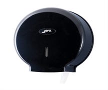 Jofel Valor R2100BK Single 9" Plastic Toilet Paper Dispenser, Black