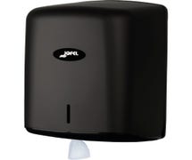 Jofel Valor T500MBK Plastic 8" Centerpull Paper Towel Dispenser, Matte Black