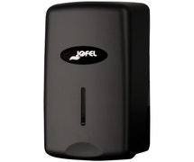 Jofel Valor S1000MBK Manual 1L Wall-Mounted Liquid Soap Dispenser, Matte Black Plastic