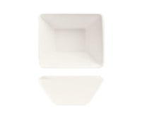 World Tableware SL-111 Slate Dinnerware - 10 oz. Square Bowl, 4-1/2", White