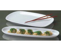 World Tableware BW6712 Chefs Selection Coupe Platter - 12-1/2"Wx8-1/4"D