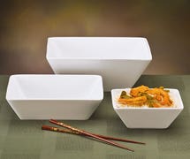 World Tableware SL-99 Slate Dinnerware - 100 oz. Square Bowl, 9-1/4"