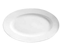 World Tableware 840-520N-9 - Classic Plain Bright White China - Platter, 9-3/4"Diam., Wide Rim