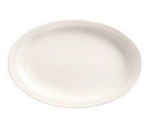 World Tableware 840-520N-9 - Classic Plain Bright White China - Platter, 9-3/4"Diam., Narrow Rim
