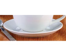 World Tableware BW-1162 5-3/4" Bright White Cappuccino/Latte Saucer
