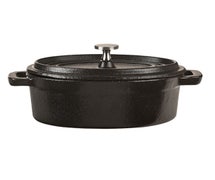 World Tableware CIS-27 World Tableware Cast Iron 11 oz oval Dutch oven with lid