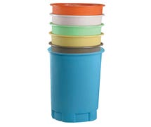 Large Food Storage Container Round 30 Gallon, Blue