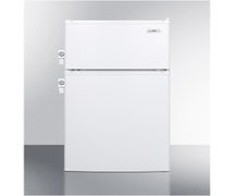 Summit Appliance CP351WLLADA Compact Two-Door Refrigerator-Freezer For ADA Height Counters