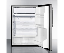 Summit Appliance FF433ESSSHVADA Compact, Auto-Defrost Refrigerator-Freezer For ADA Height Counters