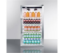 Summit Appliance SCR1005 Upright Beverage Merchandiser With Digital Thermostat