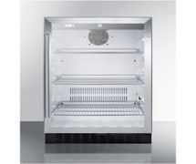 Summit Appliance SCR2464 24" Wide Built-In Under-Counter Glass Door Refrigerator