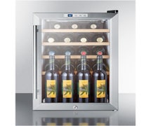 Summit Appliance SCR312LCSSWC2 Compact Commercial Glass Door Wine Cellar