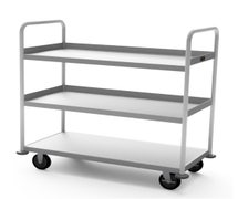 Lockwood BUC-2345-3 Bus Utility Cart, Aluminum, Fully Welded, (3) Shelves