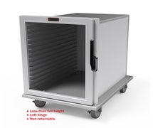 Lockwood CA31-ES16-CD-L Undercounter Non-Insulated Enclosed Transport Cabinet, Mobile