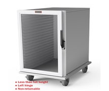 Lockwood CA37-ESIN-20CD-L Enclosed Transport Cabinet, Insulated, Mobile, Half Height