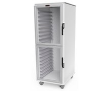 Lockwood CA72-RR18-CDD-L Enclosed Transport Cabinet, Non-Insulated, Mobile, Full Height