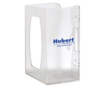 Hubert GL100-1214 Clear Plastic 1-Box Disposable Glove Dispenser - 10"L x 3 3/4"D x 5 1/2"H