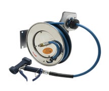 T&S B-7132-05 Open Stainless Steel Hose Reel with 35-Foot Hose and Front Trigger Water Gun