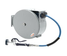 T&S B-7222-C01 Enclosed Epoxy-Coated Hose Reel with 30-Foot Hose and Spray Valve