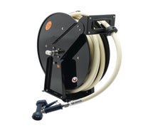 T&S B-7245-03 Open Epoxy-Coated Hose Reel with 50-Foot Hose and Rear Trigger Water Gun