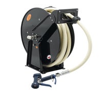 T&S B-7245-06 Open Epoxy-Coated Hose Reel with 50-Foot Hose and Front Trigger Water Gun