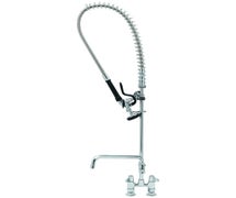 Equip by T&S 5PR-4D08 Deck-Mount Pre-Rinse Unit with 4" Centers, 6" Wall Bracket, and 8" Add-On Faucet