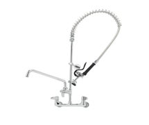 Equip by T&S 5PR-8W08 Wall-Mount Pre-Rinse Unit with 8" Centers and 8" Add-On Faucet