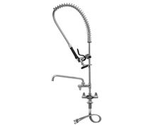 Equip by T&S 5PR-2S12-12WB Single Hole Deck-Mount Pre-Rinse Unit with 12" Add-On Faucet
