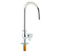 Equip by T&S 5F-1SLX05 Single Hole Deck-Mount Faucet with 5 1/2" Gooseneck Nozzle