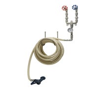 T&S B-1451-01 Washdown Station with Stainless Steel Thermometer and 50-Foot Hose