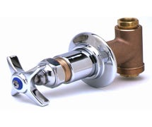 T&S 0RK2 Shut-Off Control Valve with 4-Arm Handle and Blue Index