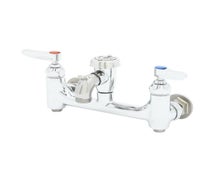 T&S B-0674-BSTPM Service Sink Faucet with 8" Centers, Vacuum Breaker, and Polished Finish