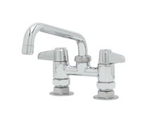 Equip by T&S 5F-4DLX08 Deck-Mount Faucet with 4" Centers and 8" Swing Nozzle