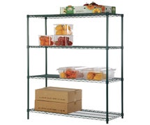 CenPro 24"x48" NSF Green Epoxy Medium Duty 4-Shelf Kit w/ 74" Posts