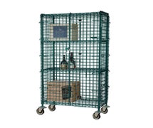 Value Series FMSEC2460 Enclosed Security Shelving Unit - 60"Wx24"D with 5" Casters, EPOXY Finish