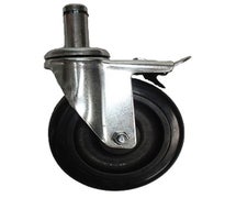 5" Diameter "Pop In" Style Caster with Brake for use with Post