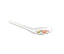 Thunder Group 7003P Won Ton Soup Spoon, 3/4 Oz., 5-5/8" X 1-5/8", Peacock Pattern, Per Dozen