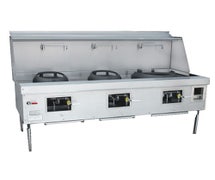 Town Food Service Equipment Y-3-SS - Town Food Service Gas Wok Range, Three Chambers, Natural Gas